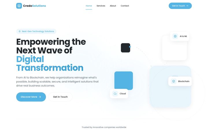 Screenshot of credo-solutions.com