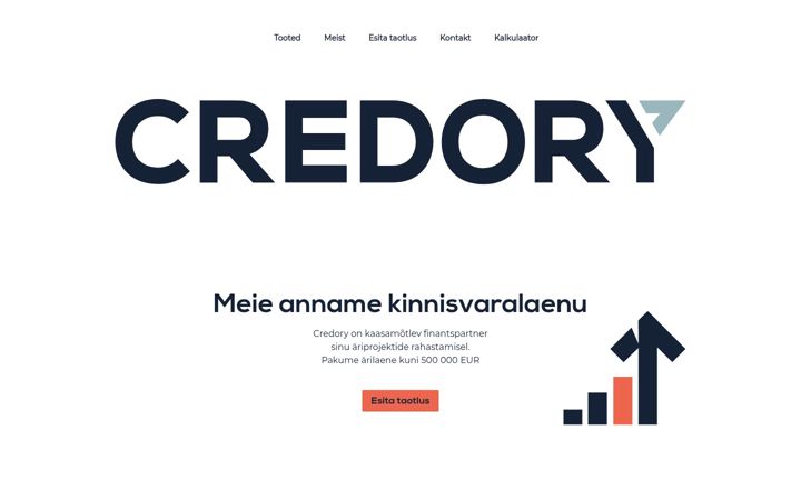 Screenshot of credory.ee