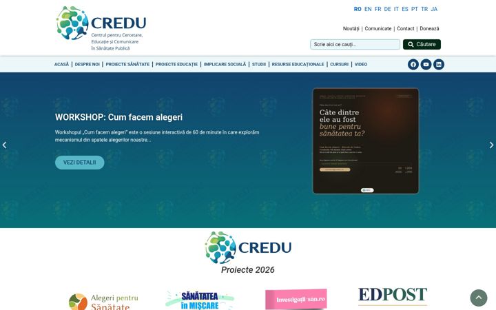 Screenshot of credu.ro