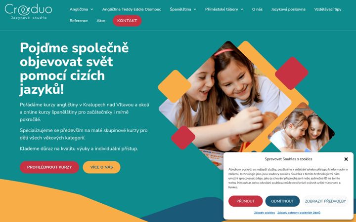 Snimka zaslona za creduo.cz