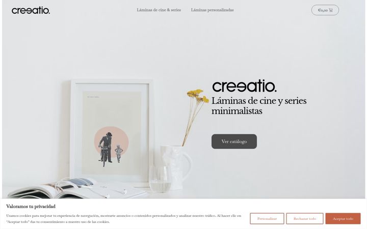 Screenshot of creeatio.com