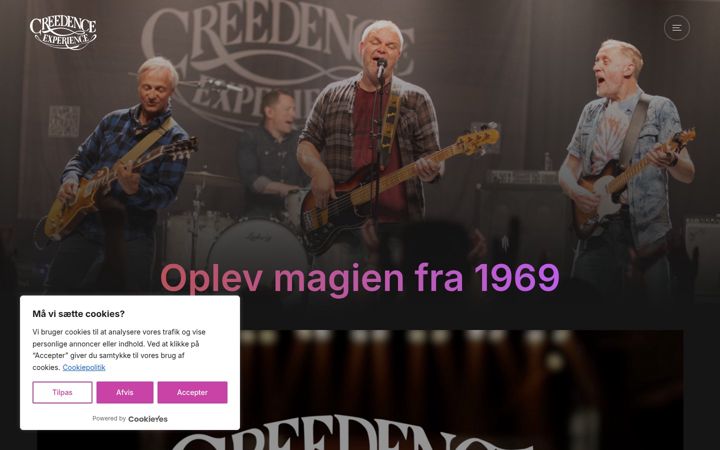 Screenshot of creedenceexperience.com