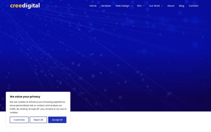 Screenshot of creedigital.co.uk