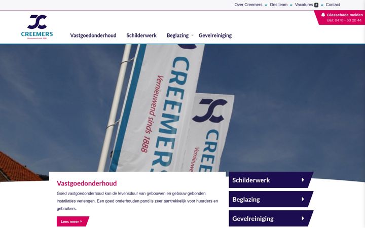 Screenshot of creemersbv.nl