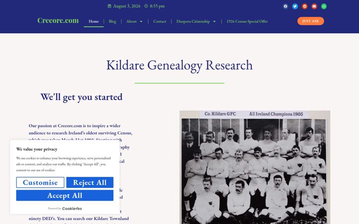 Screenshot of creeore.com