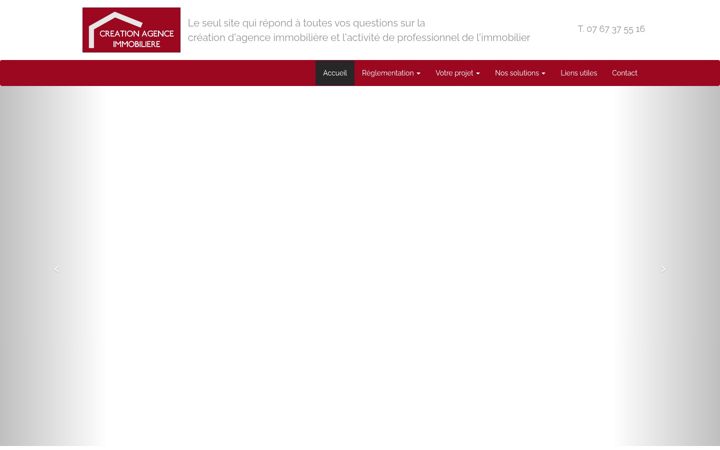 Screenshot of creer-une-agence-immobiliere.fr
