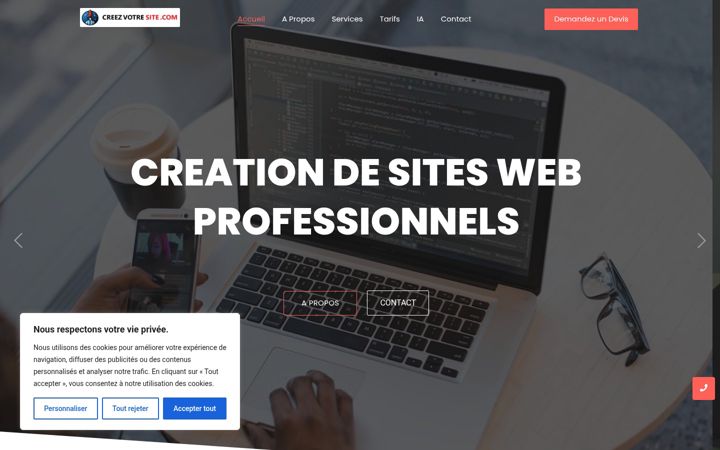 Screenshot of creezvotresite.com