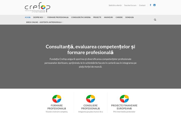 Screenshot of crefop.ro
