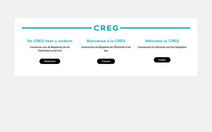 Screenshot of creg.be