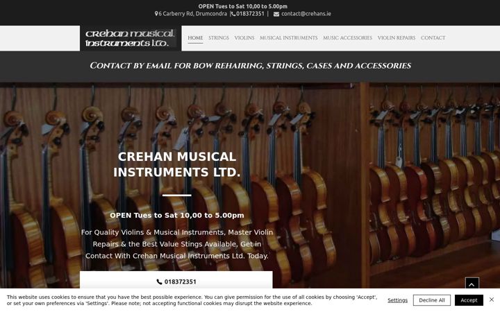Screenshot of crehans.ie