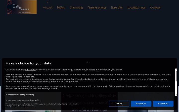 Screenshot of creilflammes.fr