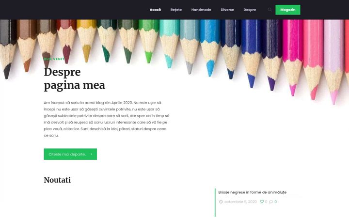 Screenshot of creioanecolorate.ro