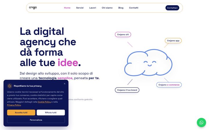 Screenshot of creja.it