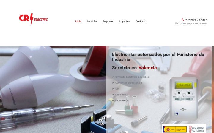 Screenshot of crelectric.es