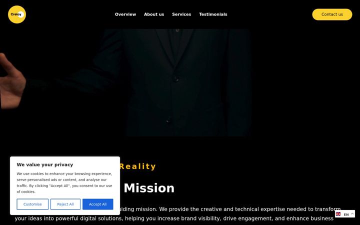 Screenshot of creloy.com