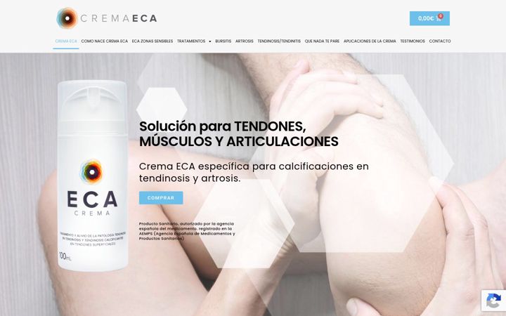 Screenshot of cremaeca.com