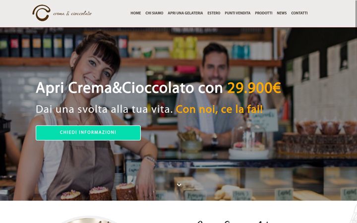 Screenshot of cremaecioccolato.com