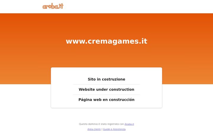 Screenshot of cremagames.it