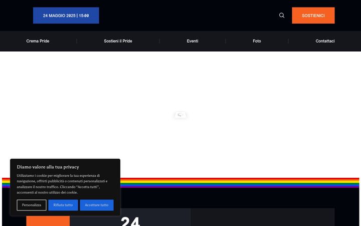 Captura de pantalla de cremapride.it
