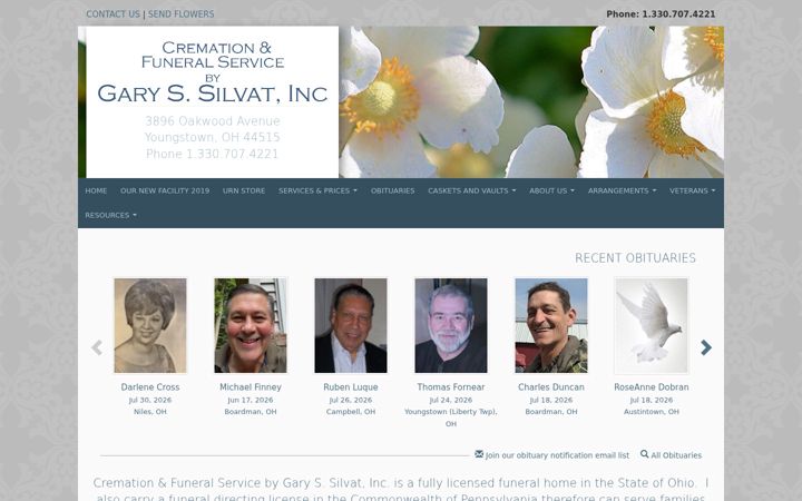 Screenshot of cremateohio.net