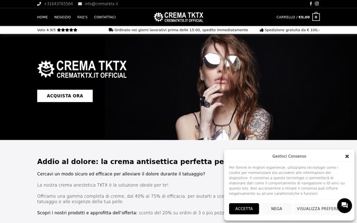 Captura de pantalla de crematktx.it