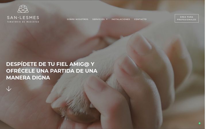 Screenshot of crematoriosanlesmes.com