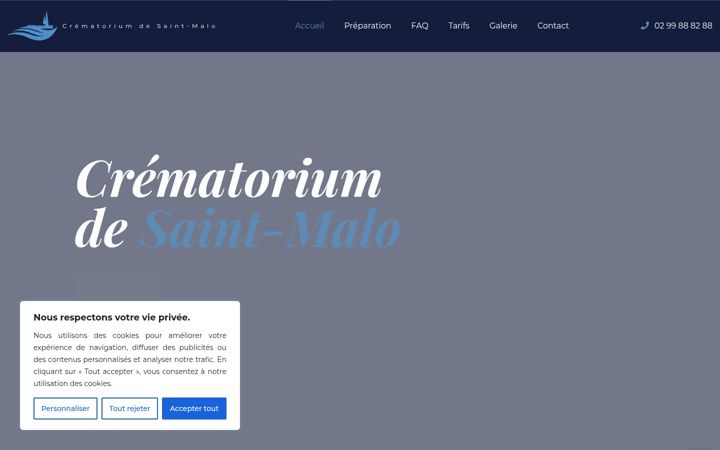 Screenshot of crematorium-saint-malo.com