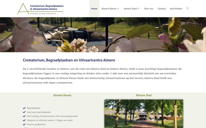 Screenshot of crematoriumalmere.nl