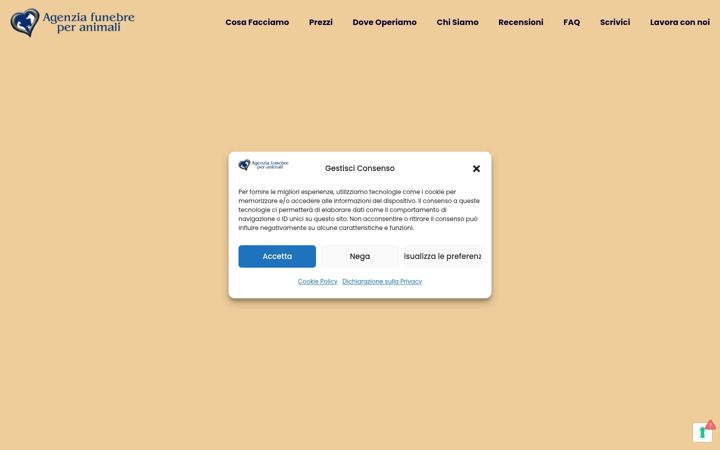 Screenshot of cremazioneanimaliroma.com