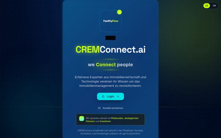 Screenshot of cremconnect.ai