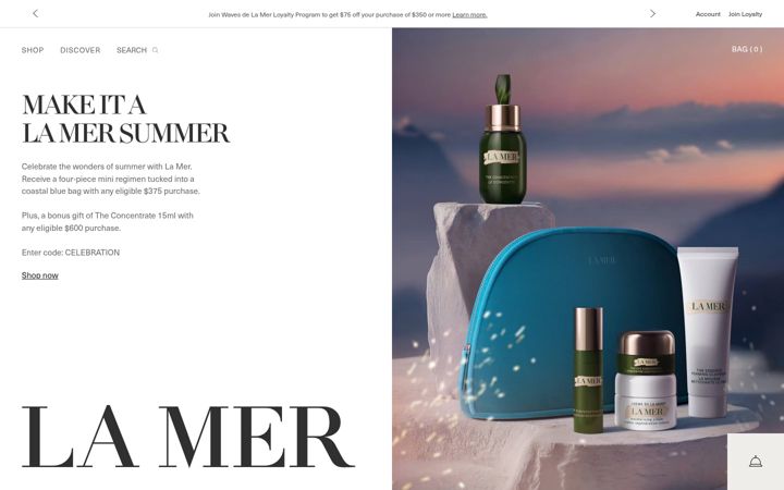 Screenshot of cremedelamer.com