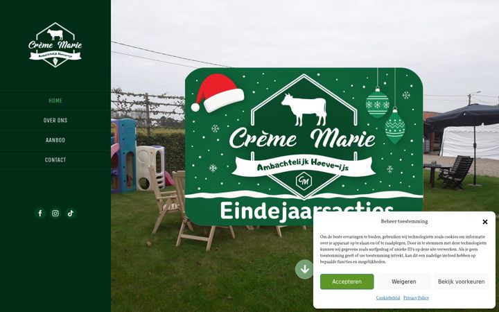 Screenshot of crememarie.be