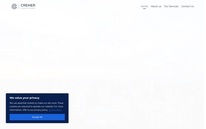Screenshot of cremerconsult.capital