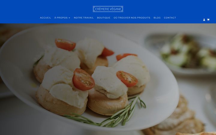 Screenshot of cremerievegane.com