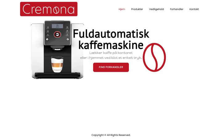Screenshot of cremona.dk