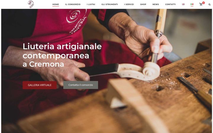 Screenshot of cremonaviolins.com