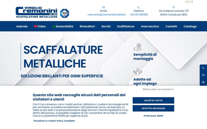Screenshot ta' cremoniniscaffali.it