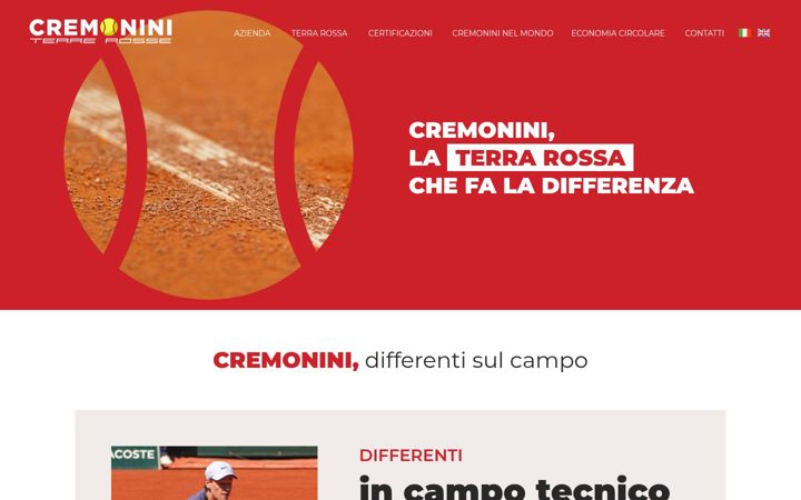 Screenshot of cremoninisrl.it