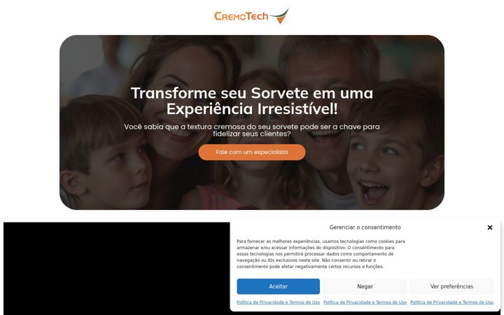 Screenshot of cremotech.com.br