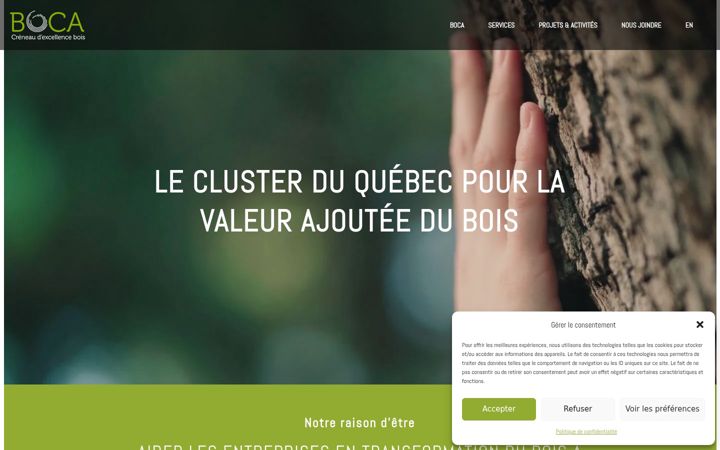 Screenshot of creneau-bois.com