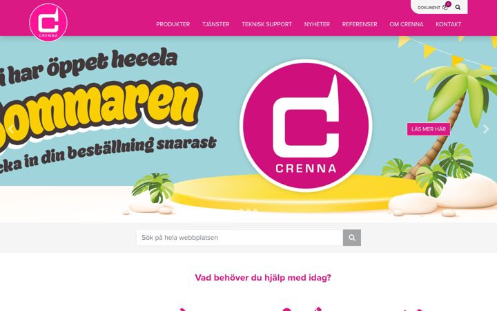 Screenshot of crenna.se
