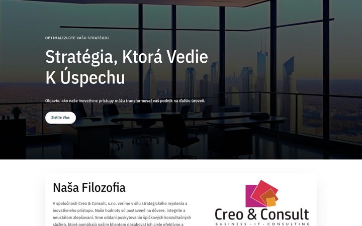 Screenshot of creo-consult.sk