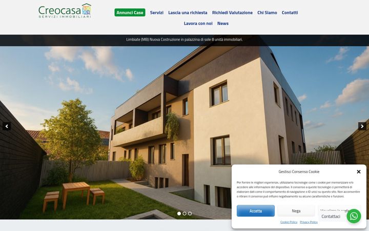 Screenshot di creocasa.net