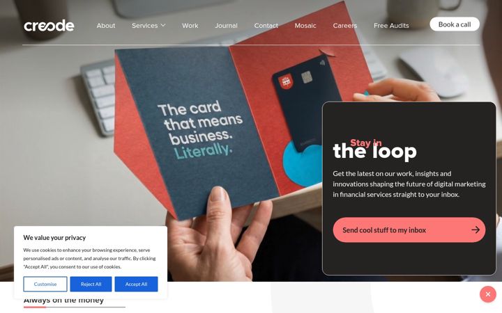 Screenshot of creode.co.uk