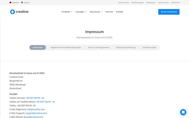 Zrzut ekranu creolineserver.com