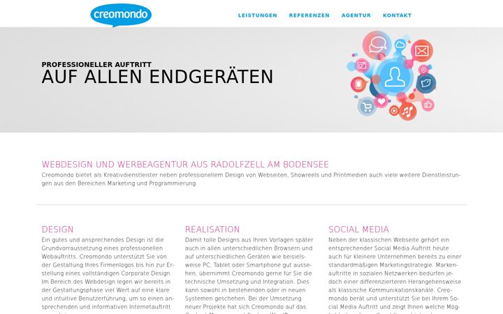 Screenshot of creomondo.de