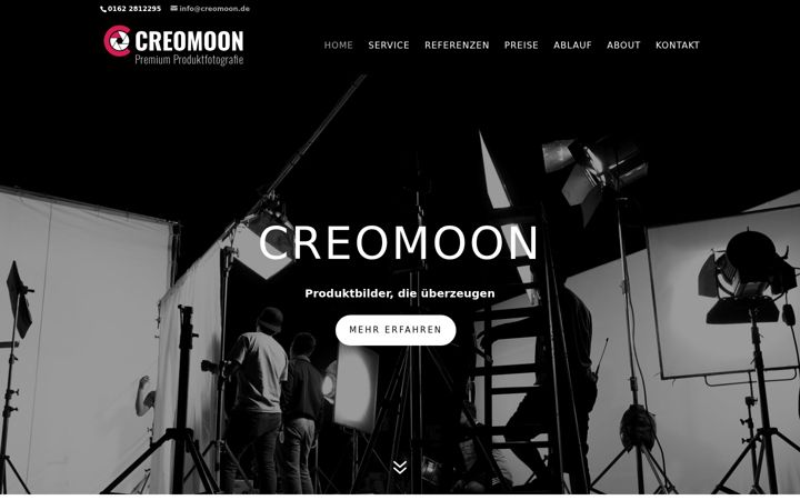 Screenshot von creomoon.de