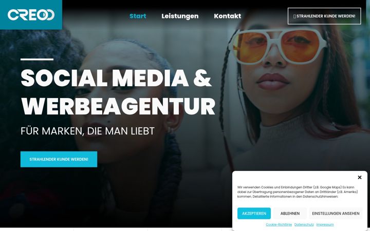 Screenshot of creoodesign.de
