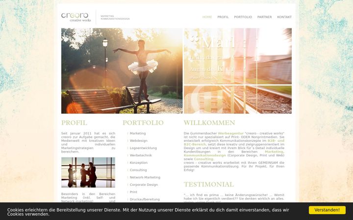 Screenshot of creoro.de