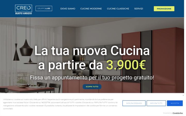 Skjámynd af creostorebustoarsizio.it